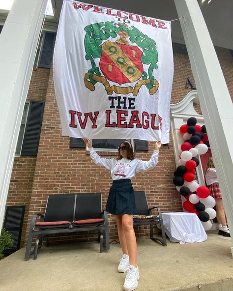 Lucky Me Bid Day, Ivy League Bid Day, Welcome To The Ivy League Bid Day, Ivy League Sorority Bid Day, New Bids On The Block Bid Day, Strikes Again Bid Day, Axid Bid Day, Alpha Gam, Spirit Week Outfits