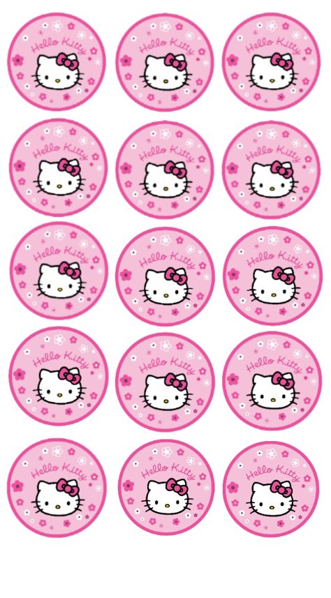 Hello Kitty Cupcake Toppers Printables, Cute Stickers Hello Kitty, Dinning Room Modern, Hello Kitty Printable, Stickers Hello Kitty, Bulb Ideas, Hello Kitty Birthday Theme, Hello Kitty Invitations, Hello Kitty Imagenes