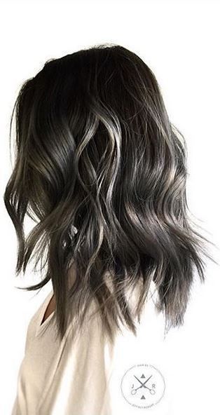 Ash Brown Hair Color Ideas - Ash Brown Hair Color And Dye Inspiration Dark Ash Brown Hair, Balayage Dark, Ash Brown Hair, Mushroom Hair, Guy Tang, Silver Highlights, Balayage Hair Dark, Brown Balayage, Balayage Hair Blonde