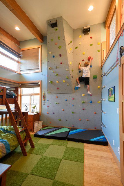 16 Original Ideas To Decorate Cool & Cheerful Childrens Room                                                                                                                                                                                 More Children's Bedroom Ideas, Playroom Design, Interior Design Photos, Rock Wall, Baby Bedroom, Boys Bedrooms, Boys Room Decor, Kids Room Design, Awesome Bedrooms