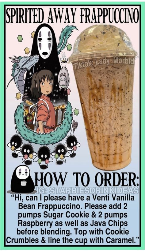 Starbucks Drinks Anime, Sagittarius Starbucks Drink, Studio Ghibli Starbucks Drinks, Nightmare Before Christmas Starbucks Drink, Demon Slayer Starbucks Drink, Character Inspired Starbucks Drinks, Starbucks Drinks Halloween, Anime Inspired Starbucks Drinks, Pokemon Starbucks Drink