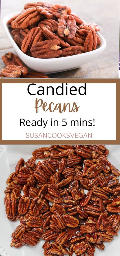 Stove Top Cookies, Candied Pecans Easy, Baking Pancakes, Candied Nuts Recipe, Pecan Recipes Easy, Holiday Happy Hour, Sweet Treats Ideas, Candied Walnut Recipe, Candied Pecans Recipe