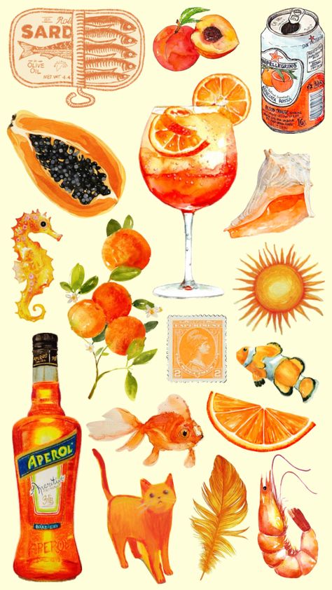 #orange #orangeaesthetic #orangecollage #oranges #orangeaesthic #orangeandpink #summer Orange Things Aesthetic, Orange Aesthetic Drawing, Vintage Orange Aesthetic, Orange Collage Wallpaper, Orange Fruit Aesthetic, Light Orange Aesthetic, Orange Summer Aesthetic, Tangerine Aesthetic, Orange Aesthetic Collage