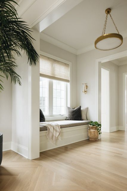 Calm Cool and Collected - Transitional - Chicago - by Timber Trails Development Company | Houzz Window Nook Ideas Living Room, Living Room Nook, Bay Window Seat, Window Seat Design, Chicago Design, The Punch, Window Benches, Home Inspo, Living Room Windows