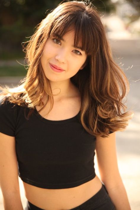 Nichole Bloom: #Hapa actress. #Bangs. Nichole Sakura, Rebecca Rittenhouse, Nichole Bloom, The Shameless, Model Minority, Sakura Bloom, Until Dawn, Project X, Hair Envy