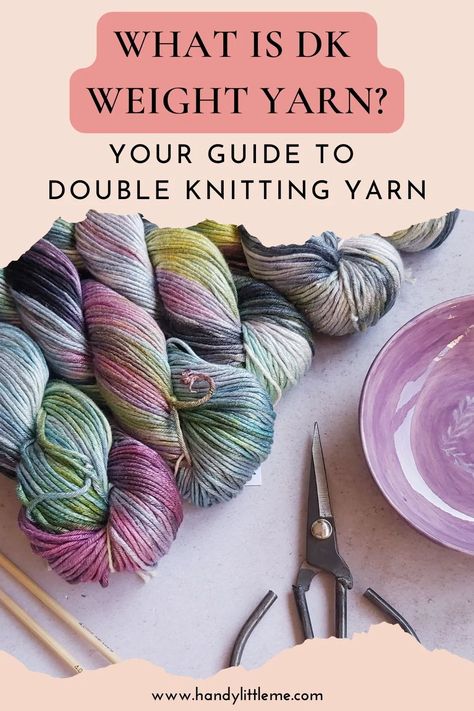 What Is DK Weight Yarn? (Your Guide To Double Knitting Yarn) - Handy Little Me Dk Knitting Patterns Free, Dk Weight Knitting Patterns, Knit Stitches For Beginners, Knitted Dog Sweater Pattern, Yarn Guide, Free Knitting Patterns For Women, Dog Sweater Pattern, Knitting And Crochet Patterns, Baby Sweater Patterns