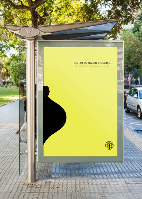 Gym Creative Ads Advertising, Sports Advertising Ad Campaigns, Ooh Advertising Creative, Gym Advertisement Poster, Fitness Creative Ads, Pilates Advertising, Gym Creative Ads, Gym Campaign, Gym Calendar