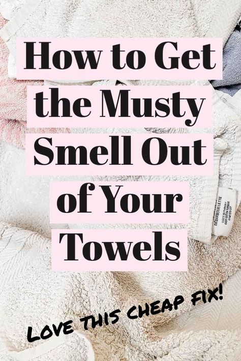 Mold Smell, Musty Towels, Towels Smell, Washing Towels, Easy Cleaning Hacks, Homemade Cleaning Solutions, Diy Boho, Household Cleaning Tips, Cleaning Recipes