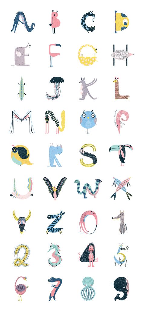 Animal Type - 36Days Alphabet Design Creative, Animal Lettering, Animal Typography, Letters Fonts, Animal Alphabet Letters, Inspiration Typographie, Typography Alphabet, 타이포그래피 포스터 디자인, Animal Letters