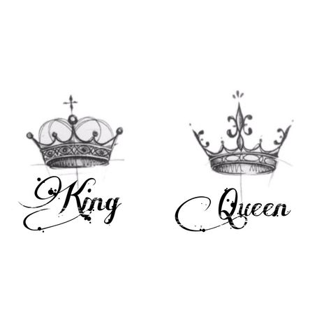 King And Queen Crowns Tattoos, Oliver Queen Tattoo, King And Queen Crown Tattoo, Tatoo Crown, Coronas Tattoo, King And Queen Tattoo, King Crown Tattoo, Tattoo Queen, Queen Tattoo Designs