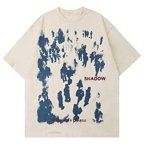 Vamtac Graphic Tees Men Vintage Oversized Y2K Graffiti Print Summer Short Sleeve Streetwear T Shirts for Women Printed Summer Shorts, Y2k Graphic Tees, Graffiti Designs, Oversized Graphic Tee, Streetwear Summer, Style Japonais, Graffiti Prints, Tie Dye Designs, Streetwear Tshirt