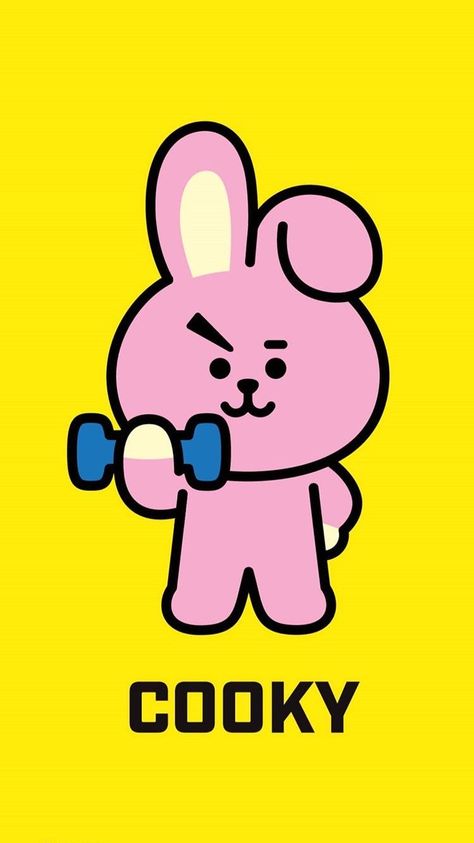 Cookie Bt21, Bt21 Drawing, Cooky Bt21, Bt21 Cooky, Bt 21, Simple Canvas Paintings, Kpop Drawings, Bts Drawings, Bts Chibi