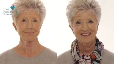 Makeup For Over 60, Youthful Makeup, Makeup Over 50, Makeup Tips For Older Women, Anti Aging Makeup, Makeup For Older Women, Simple Makeup Tips, Make Up Videos, Hooded Eye Makeup