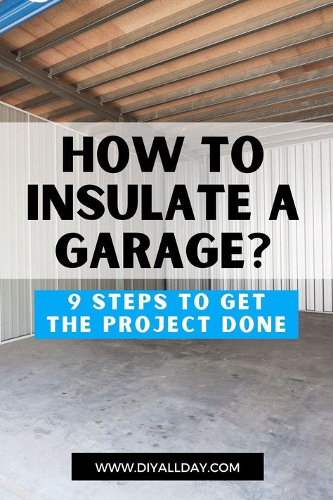 Insulation For Garage Door, Garage Wall Insulation Diy, Garage Drywall Ideas, Garage Door Insulation Diy, Insulate Garage Walls, Insulated Garage Door, How To Insulate A Garage, Garage Insulation Ideas, Finish Garage Walls Cheap