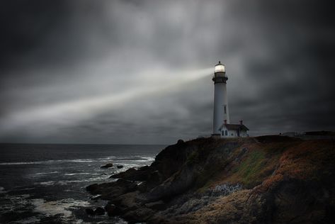 https://flic.kr/p/2ji9DgR | A Light in the Darkness | A lighthouse shines its light over the ocean Dark Island, Lighthouse Aesthetic, Dark Lighthouse, Lighthouse Core Aesthetic, Light House Aesthetic Dark, Lighthouse Aesthetic Dark, Lighthouse Horror, Dark Nautical Aesthetic, Lighthouse At Night