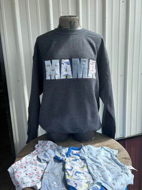 Gina Marlin - The ultimate Mama sweatshirt made with your... Old Baby Clothes, Mama Crewneck, Diy Baby Clothes, Mama Sweatshirt, Gift Certificate, Gift Certificates, Gift For Christmas, Baby Items, New Photo