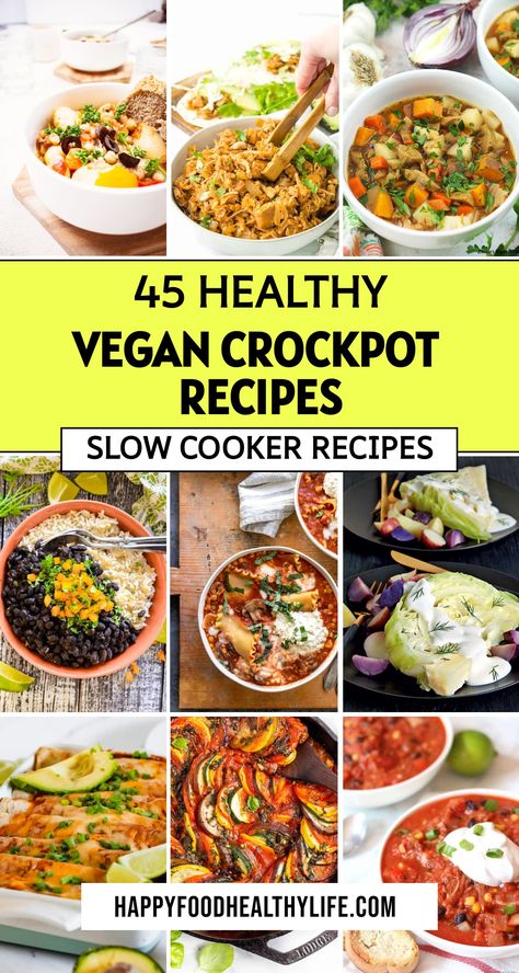 Are you searching for scrumptious vegan crockpot recipes to try out? Look no further! Here are 45 of the Best Vegan Crockpot Recipes that we swear by in our household. From dinners to summer delights, these healthy and high-protein options are perfect for your slow cooker. They're not only easy to make but also kid-friendly, making mealtime a breeze. Whether you're a seasoned chef or just starting out on your vegan journey, these recipes are sure to impress. Vegan Crockpot Meals Easy, Veggie Crock Pot Recipes, Easy Plant Based Crockpot Recipes, No Cheese Crockpot Recipes, Gut Healthy Slow Cooker Recipes, Crockpot Casserole Recipes Vegetarian, Vegan Recipes Oven, Unusual Crockpot Recipes, Best Vegan Crockpot Recipes