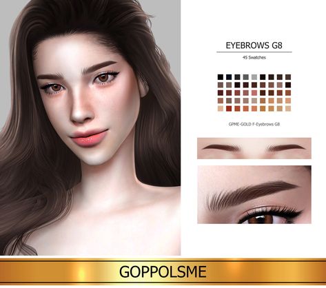 GPME-GOLD F-Eyebrows G8• Download at GOPPOLSME patreon ( No ad )• Access to Exclusive GOPPOLSME Patreon only• ( PAYPAL ) Donate for support me ❤• Thank for support me ❤• Thanks for all CC creators ❤• Hope you like it .• Please don’t re-upload The Sims 4 Cc Patreon, Fix Eyebrows, Sims 4 Cc Patreon, Cc Patreon, Sims 4 Cc Eyes, Die Sims 4, The Sims 4 Skin, Skin Details, Sims 4 Cc Makeup