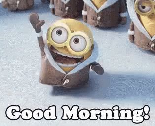 Wide Awake GIF - Wide Awake GoodMorning - Discover & Share GIFs Good Morning Minions, Good Morning Gif Funny, Good Morning Gif Images, Morning Smile, Cute Good Morning Gif, Good Morning Animated Images, Minion Gif, Good Morning Handsome, Morning Memes