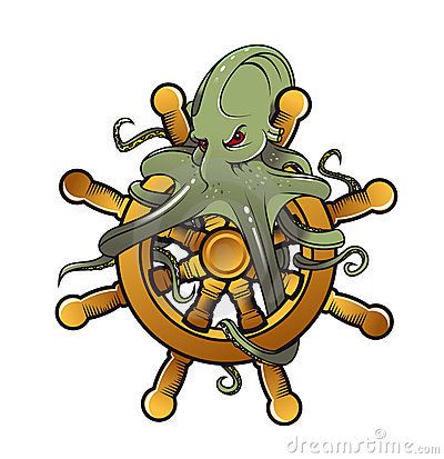 Pirate Ship Wheel Tattoo | Octopus On Steering Wheel Stock Images - Image: 21096744 Ship Wheel Tattoo, Cartoon Octopus, Squid Tattoo, Bow Tattoo Designs, Octopus Graphic, Wheel Tattoo, Octopus Tattoo Design, Octopus Tattoos, Military Drawings