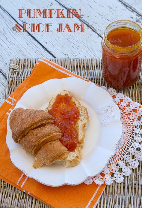 Pumpkin Spice Jam  -  Delicious fall recipe halloween Pumpkin Jam, Cottage Food, Vegan Jelly, Dry Rubs, Yummy Fall Recipes, Jam Session, Fall Recipe, Jam And Jelly, Homemade Jam