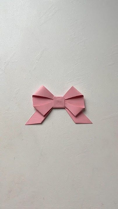 How to make a ribbon out of paper 🎀 Diy Easy Gifts, Family Album Design, Ribbon Origami, Paper Bow Tie, Bow Out Of Ribbon, Paper Ribbon Crafts, Origami Ribbon, Easy Gifts To Make, Vintage Family Photos