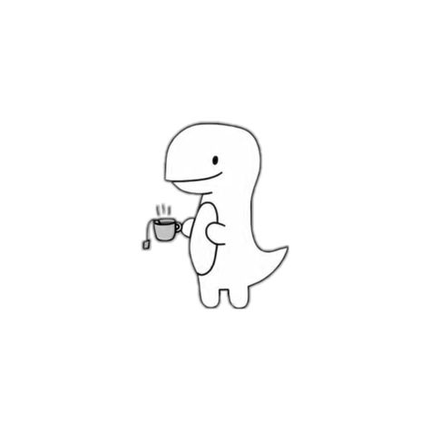 Tiny T-rex Tattoo, Dino Sketch, T Rex Tattoo, Tea Tattoo, Tattoo 2024, Bestie Tattoo, Dinosaur Tattoos, Coffee Tattoos, Dinosaur Drawing