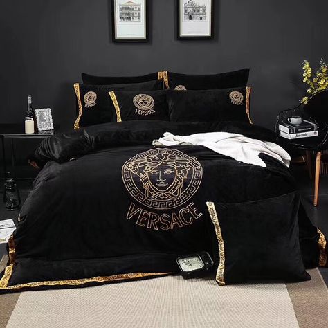 Versace Home Decor, Versace Bedding, Designer Bed Sheets, Versace Home, Bed Linens Luxury, Bed Set, Dream Rooms, Dream Bedroom, My New Room