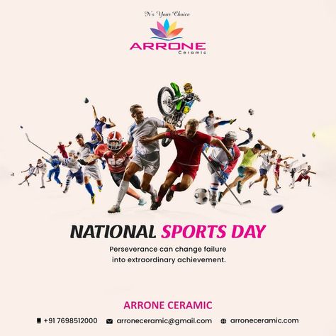 Always make a total effort, even when the odds are against you. Success will always be within the reach. – Happy National Sports Day #nationalsportday #sportsday2021 #sports #sportsday #dhyanchand #happynationalsportday #sport #games #majordhyanchand #hockey #fitness #india Happy National Sports Day, World Athletics Day Creative Ads, Sports Day Creative Ads, National Sports Day Creative Ads, National Sport Day, National Sports Day, Real Estate Marketing Design, World Athletics, Sport Games