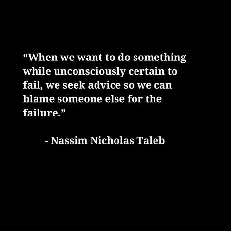 Controversial take. Do you believe there’s truth in this? 🤔 Controversial Quotes, Statement Quotes, Nassim Nicholas Taleb, Philosophy Quotes, Do You Believe, Someone Elses, Meaningful Quotes, Quote Of The Day, Fails