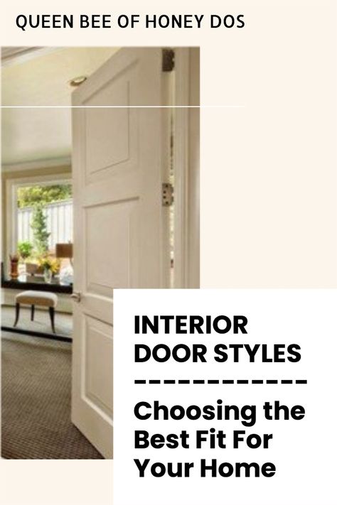 Which door style should you choose for your new or remodel? We've got the breakdown on styles and trims! #doors #interior #design #style #home 1950 Interior Doors, French Style Interior Doors, Country Style Doors Interior, Indoor Doors Ideas Farmhouse, Lake House Interior Doors, Best Doors For Home, Interior French Country Doors, 2023 Door Trends, Traditional Style Interior Doors