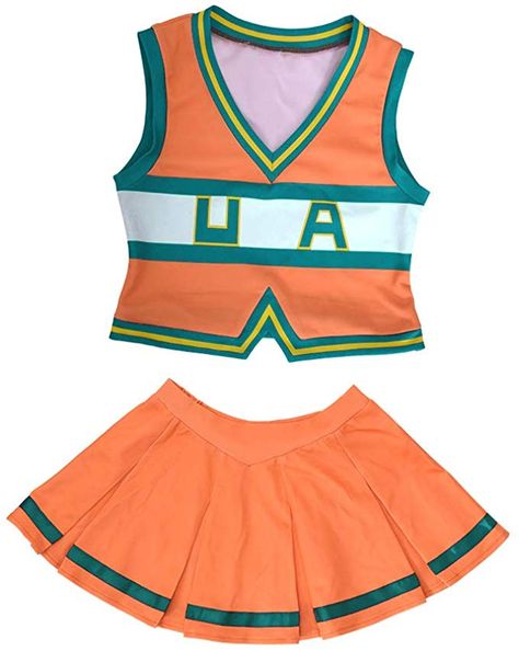 Mha Cheer Uniform, Ua Cheer Uniform Bnha, Ua Uniform Bnha, U.a Uniform Bnha, Cheerleader Cosplay, Ua Uniform, Ua Uniforms, Asui Tsuyu, My Hero Academia Costume