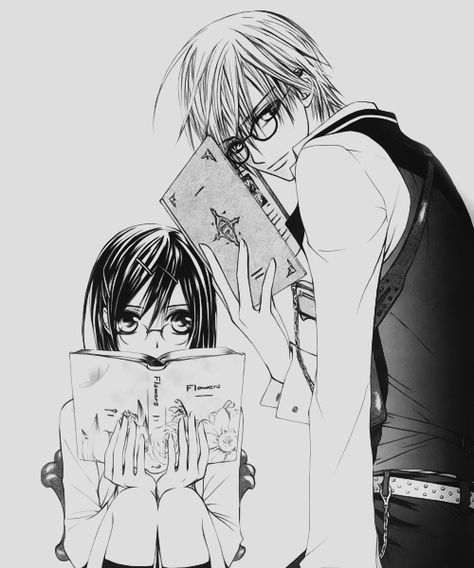 Vampire Knight - Zero and Yuki Vampire Knight Kiss, Vampire Knight Tattoo, Zero And Yuki, Vampire Knight Funny, Yuki And Kaname, Vampire Knight Cosplay, Yuki And Zero, Vampire Knight Zero, Vampire Knight Kaname