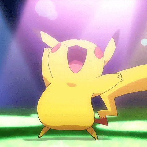 Pikachu Gif, Wallpaper Pikachu, Pikachu Art, Pikachu Wallpaper, Pokemon Gif, Happy Gif, Anime Dancing, Moving Wallpapers, Cute Pikachu