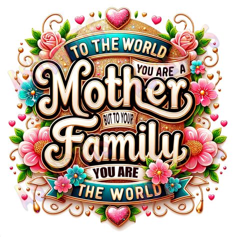 World Png, Mom Clipart, Menue Design, Sublimation Ideas Projects Inspiration, Glitter Print, Mom Png, You Are, You Are The World, Menu Design