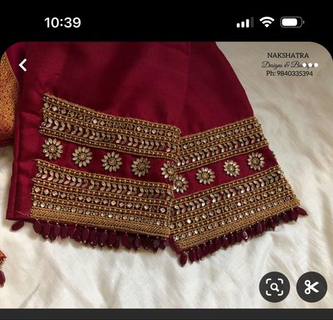 Aari Embroidery Sleeve Design, Copper Embroidery Work Blouse, Maroon Embroidery Blouse, Maroon Blouse Aari Work Designs, Magam Work Designs For Bride, Maroon Blouse Designs Bridal, Magam Work Designs, Latest Bridal Blouse Designs, Aari Blouse