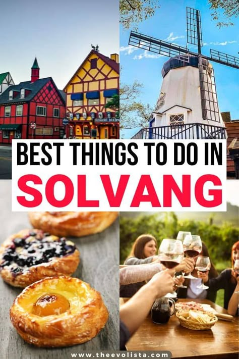 18 Best Things to Do in Solvang, California Solvang California With Kids, Solvang California Christmas, Santa Ynez Wineries, Solvang Restaurants, California Beach Towns, Southern California Travel, Solvang California, Scandinavian Culture, California With Kids