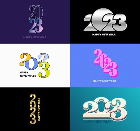 Big set of 2023 happy new year logo text design 2023 number design template -> https://www.freepik.com/free-vector/big-set-2023-happy-new-year-logo-text-design-2023-number-design-template_37316123.htm -> 2023 logo, 2023, calendar banner, new year 2023, happy 2023, calendar poster, year, happy new year, china logo, new years, happy new, new year, party card, new year greetings, new year card, celebration card, happy year, china icon, new year font, celebration poster, year and party, new year cel 2023 Number Design, Logo Text Design, Happy New Year Logo, New Year Logo, Happy 2023, 2023 Logo, Celebration Poster, 2023 Happy New Year, 2023 Number