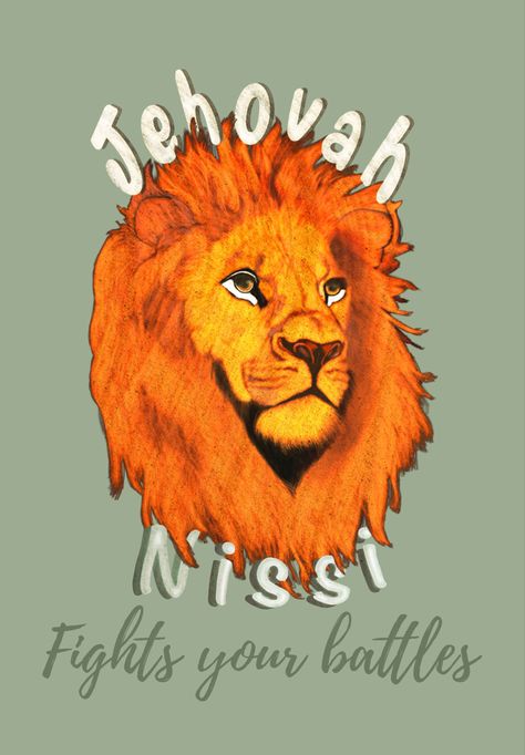 Names of God, Jehovah-Nissi. Fights your battles. Inspired by Elevation Worship. Christian Childrens room decor. Digital Art Room, Jehovah Nissi, Jehovah Names, Elevation Worship, Christian Affirmations, African Print Clothing, Christian Kids, Art Room Decor, Galaxy Phone Wallpaper