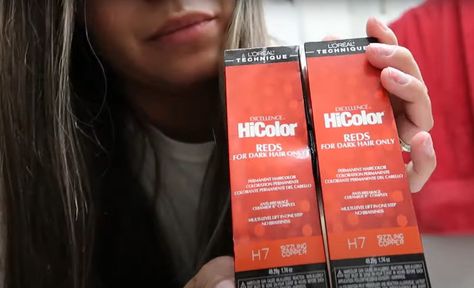 Loreal Hi Color Copper Red, Loreal Hair Dye, Wella Hair Toner, Wella Toner T18, Loreal Hicolor, Copper Hair Dye, Wella Toner, Hair Chart, Red Copper Hair Color