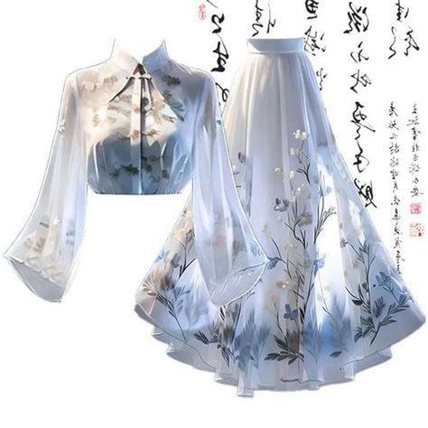 Flower Print Skirt, Dark Academia Clothing, Traditional Flower, Clothing Design Sketches, Cottagecore Fashion, Dress Design Sketches, Kawaii Dress, Maid Dress, Kawaii Clothes