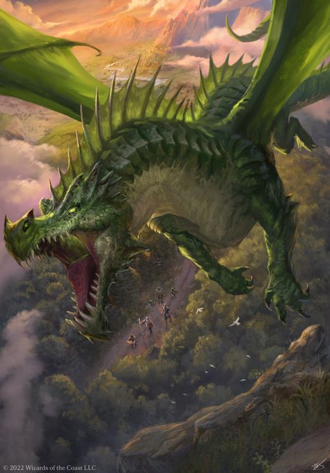 ArtStation - Dragon Society Dragon Ideas, Mythical Monsters, Beast Creature, Dnd Dragons, Dnd Monsters, Dragon Pictures, Dnd Art, Green Dragon, Fantasy Monster