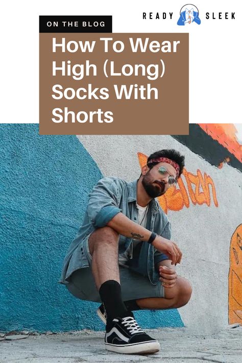 Looking for tips on how to rock the high socks and shorts look? Look no further! Our guide has got you covered with all the essential tips and outfit ideas you need to make this style work for you. Click to read more! Image From Deposit Photos #Socks #Shorts #style Long Socks With Shorts, Ankle Socks Outfit, Crew Socks Outfit, Socks With Sneakers, Sneakers With Socks, Boys Converse, Tall Socks, Sock Outfits, Shorts Style