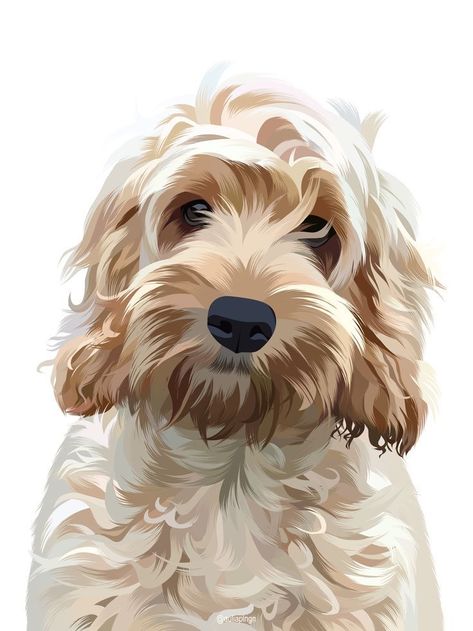 Dog Portraits Illustration, Dog Design Art, Most Beautiful Dog Breeds, Petit Basset Griffon Vendeen, Dog Portraits Painting, Dog Portraits Art, Beautiful Dog Breeds, Posca Art, Dog Artwork