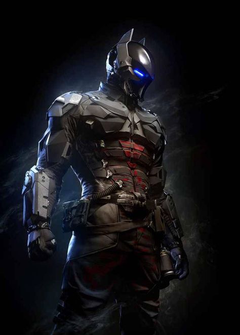 “Robot Batman is the only thing cooler than regular Batman. ” Batman Arkham Knight Suit, Arkham Knight Suit, Batman Arkham Knight Game, Knight Suit, Batman Costume, Bloc Party, Batman Arkham Knight, Knight Games, Batman Wallpaper