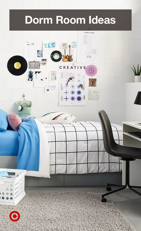 Create the best dorm space ever. Explore cute ideas for storage, bedding, wall decor & even find a virtual planner to help you style it. Virtual Planner, College Dorm Storage, College Storage, College Dorm Room Ideas, Bedding Storage, College Dorm Room Essentials, College Dorm Room Decor, Dorm Room Ideas, Dorm Room Inspiration