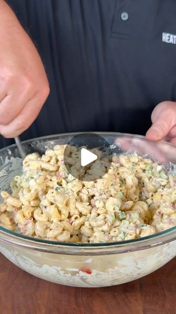 Heath Riles BBQ on Instagram: "Easy and delicious Macaroni Salad. Perfect for summer parties, potlucks, or any backyard BBQ!

Ingredients:
- 12 oz Elbow Macaroni
- 1 cup @blueplatemayo
- 2 tbsp Dijon Mustard
- 1 tsp Sugar
- 1/4 cup Diced Onions
- 2 Stalks of Diced Celery
- 1 Diced Green Bell Pepper
- 1 4oz Can of Drained Pimentos
- 3 Chopped Hard Boiled Eggs
- 2 tbsp Heath Riles BBQ Garlic Butter Rub (or more to taste)
- 1 tbsp Dill

Let it cool in the fridge for about 2-3 hours, and it’s ready to serve!

#heathrilesbbq #pitmasterheathriles #heathrilesbbqproducts #bbq #cooking #grilling #macaronisalad #bbqsides #sidedish #recipes" Macaroni Salad With Egg, Creamy Salads, Grilled Sweet Potatoes, Salads Recipes, Instagram Recipes, Macaroni Salad Recipe, Bbq Sides, Layered Salad, Easy Bbq