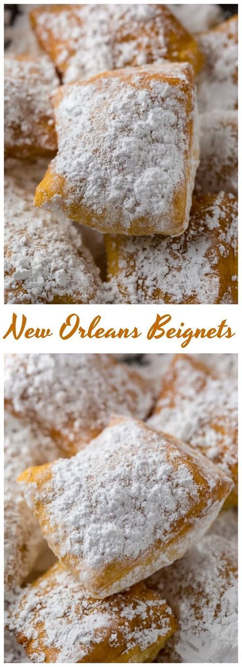 Now you can have New Orleans-Style Beignets without leaving home! #neworleans #beignets #coffee #cafedumonde Beignet Recipe, Weight Watcher Desserts, Low Carb Dessert, Sweet Rolls, Leaving Home, Donut Recipes, Beignets, Powdered Sugar, Brunch Recipes