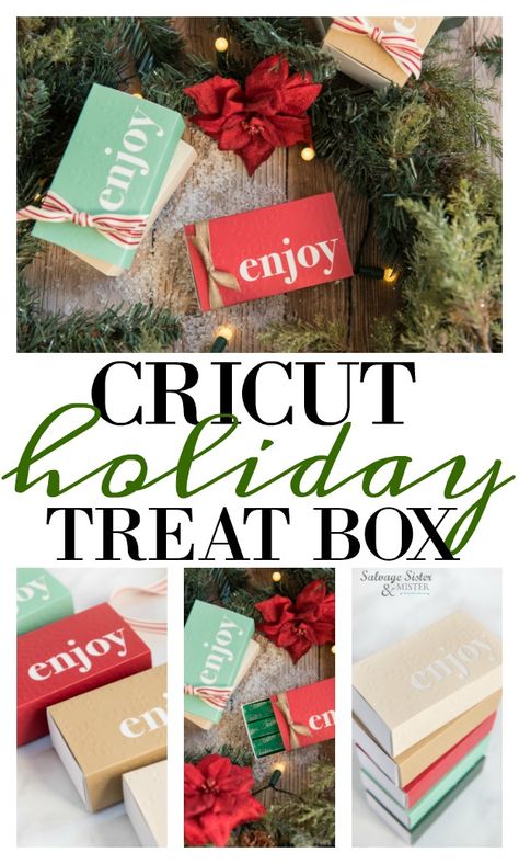 Cricut Gift Boxes, Tea Invite, Cricket Maker, Andes Mints, Circuit Maker, Reuse Crafts, Homemade Goodies, Packaging Ideas Business, Cricut Christmas