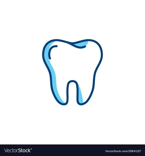 Tooth Illustration Dentists, Teeth Logo Design, Dentist Logo Ideas, Tooth Logo Design, Dentist Icon, Dent Logo, Dental Illustration, Dental Icon, Tooth Illustration